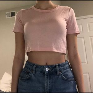 Pink crop top